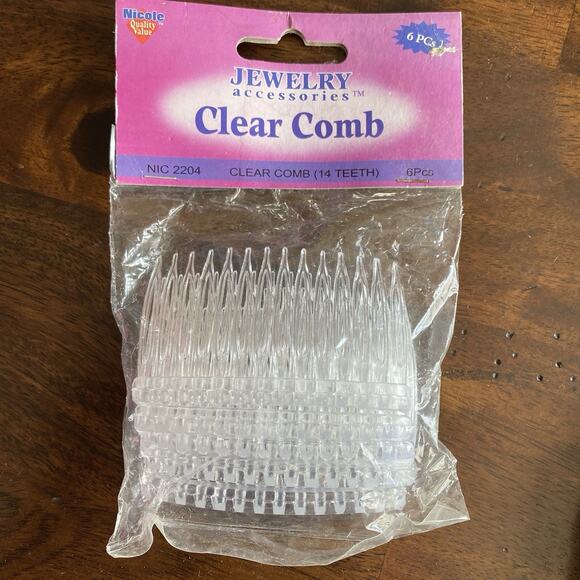 Vintage & Modern Plastic Hair Side Combs Mixed Lot Goody Scunci Unbranded main image 5